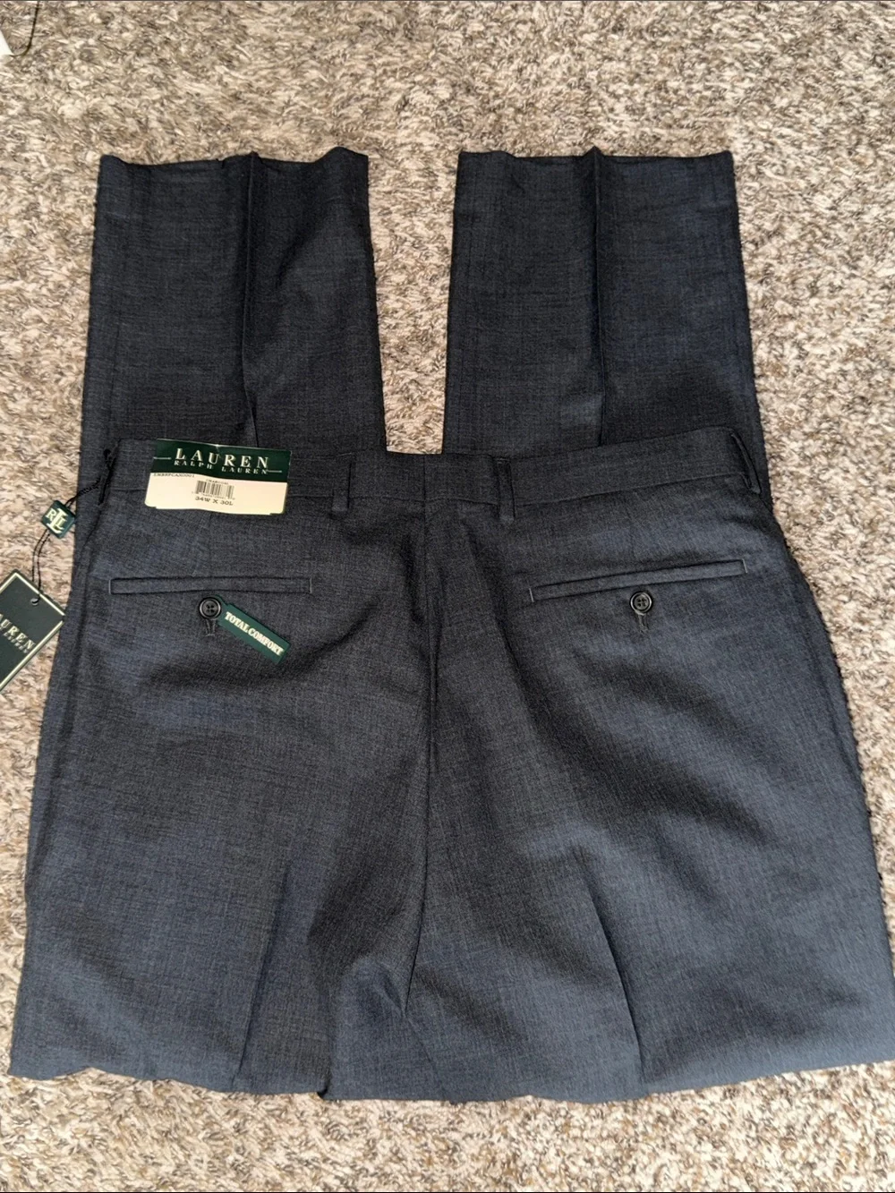 Ralph Lauren Men’s Charcoal Gray Dress Pants